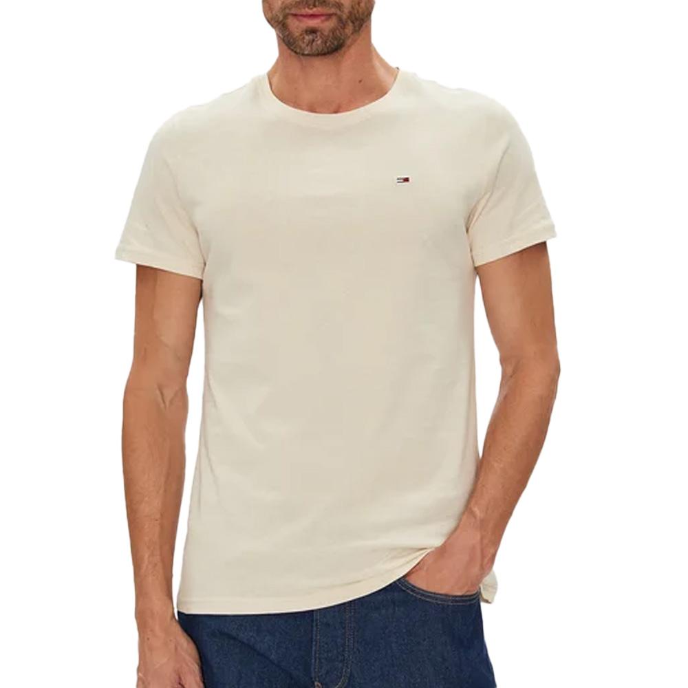 T-shirt Beige Clair Homme Tommy Hilfiger Tjm Xslim pas cher