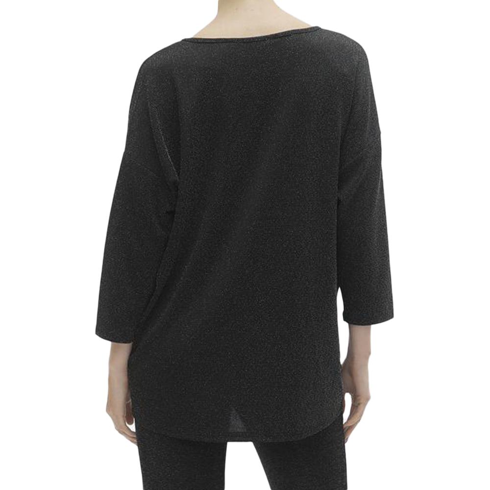 Blouse Noir Femme Vero Moda Kanva 3/4 vue 2