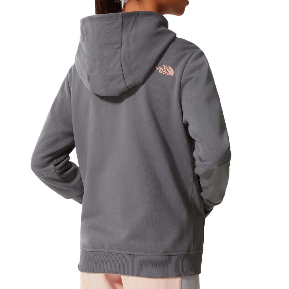 Sweat Gris Fille The North Face Drew Peak vue 2