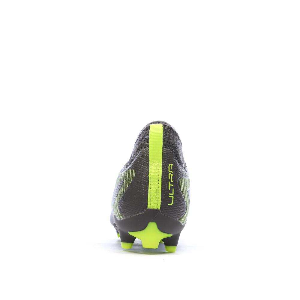 Botas de fútbol Puma Ultra 5 Niño Gris/Amarillo ver 3