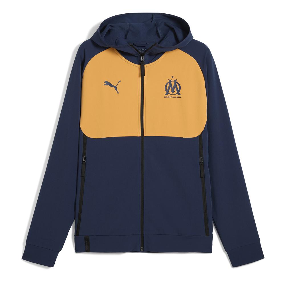 OM Veste Marine/Orange Homme Puma 2024/2025 pas cher