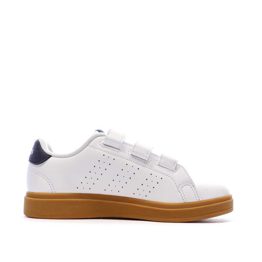 Baskets Blanches Garçon Adidas Advantage Base vue 2