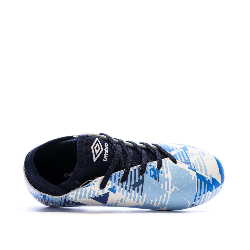 Chaussures de Football Bleu/Blanc Garçon Umbro For FG vue 4