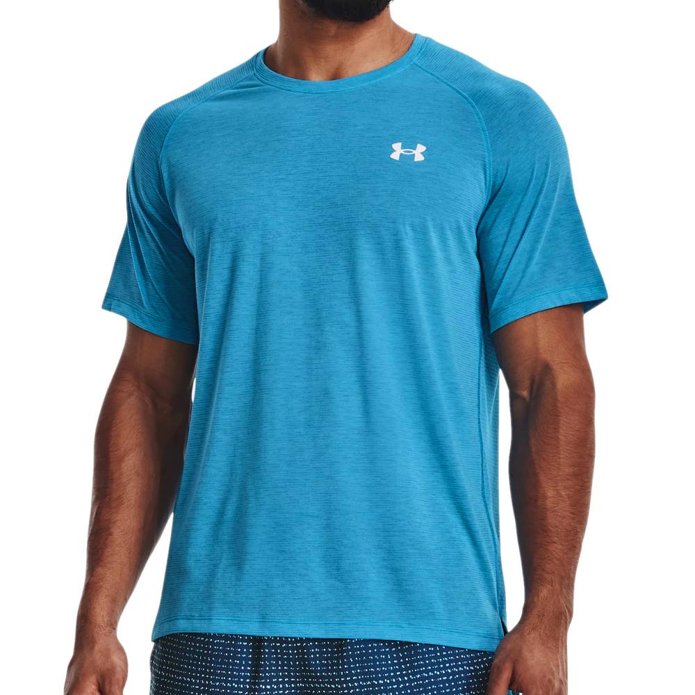 T-shirt Bleu Homme Under Armour Ua Streaker pas cher