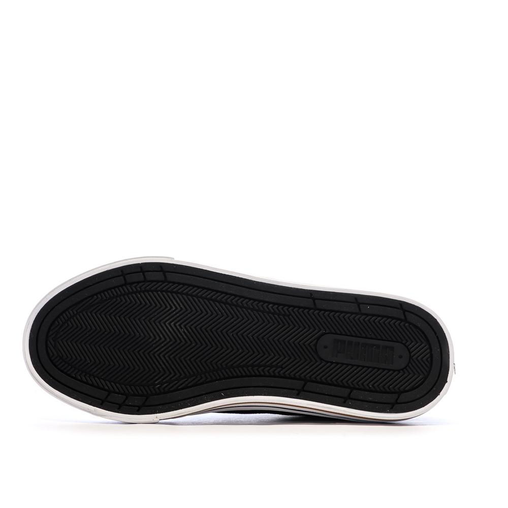 Weiß/Schwarze Puma Court Classic Sneaker für Damen Ansicht 5