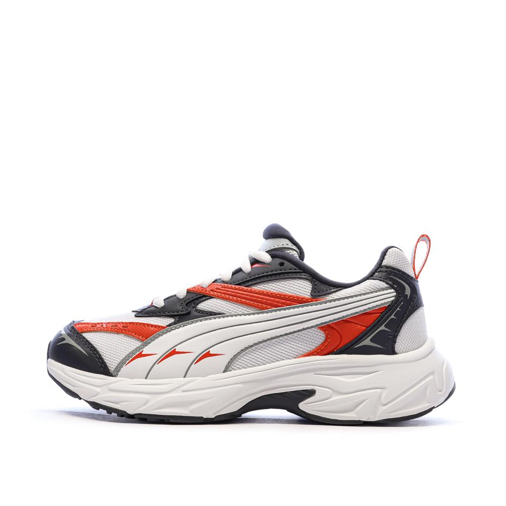 Baskets Blanches/Noires/Rouges Homme Puma Morphic pas cher
