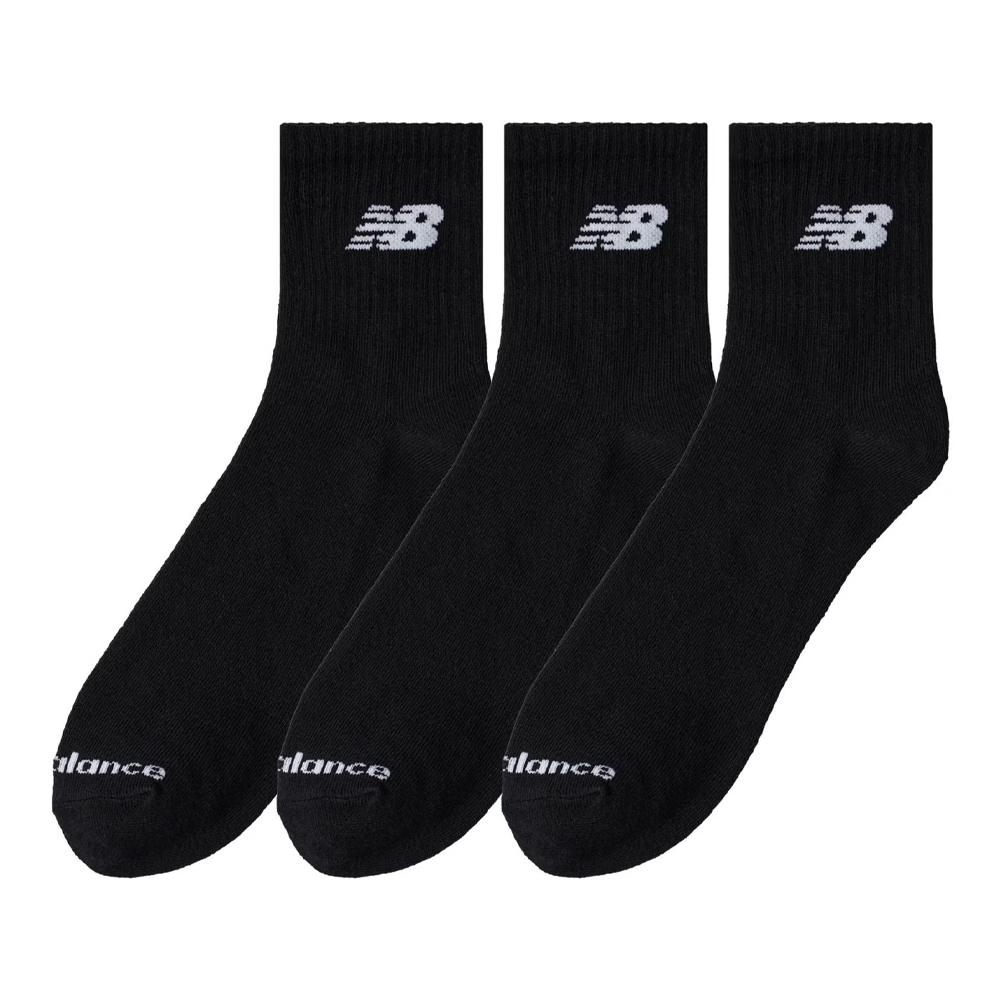 X3 Paires de Chaussettes Noir Homme New Balance Everyday pas cher