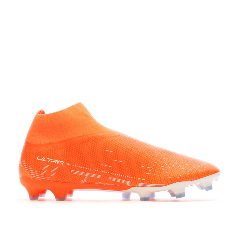 Chaussures de Football Orange Homme Puma Ultra Match vue 2