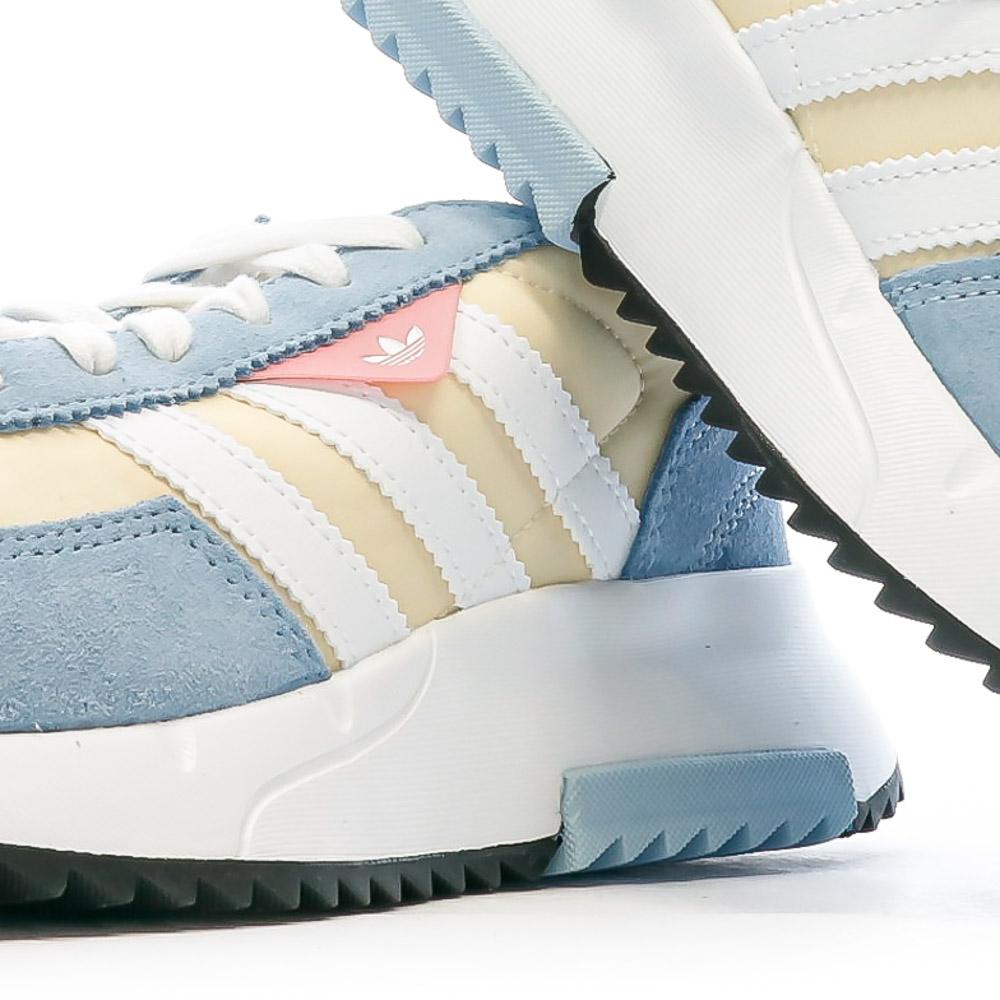 Baskets Bleu/Rose Femme Adidas Retropy vue 7