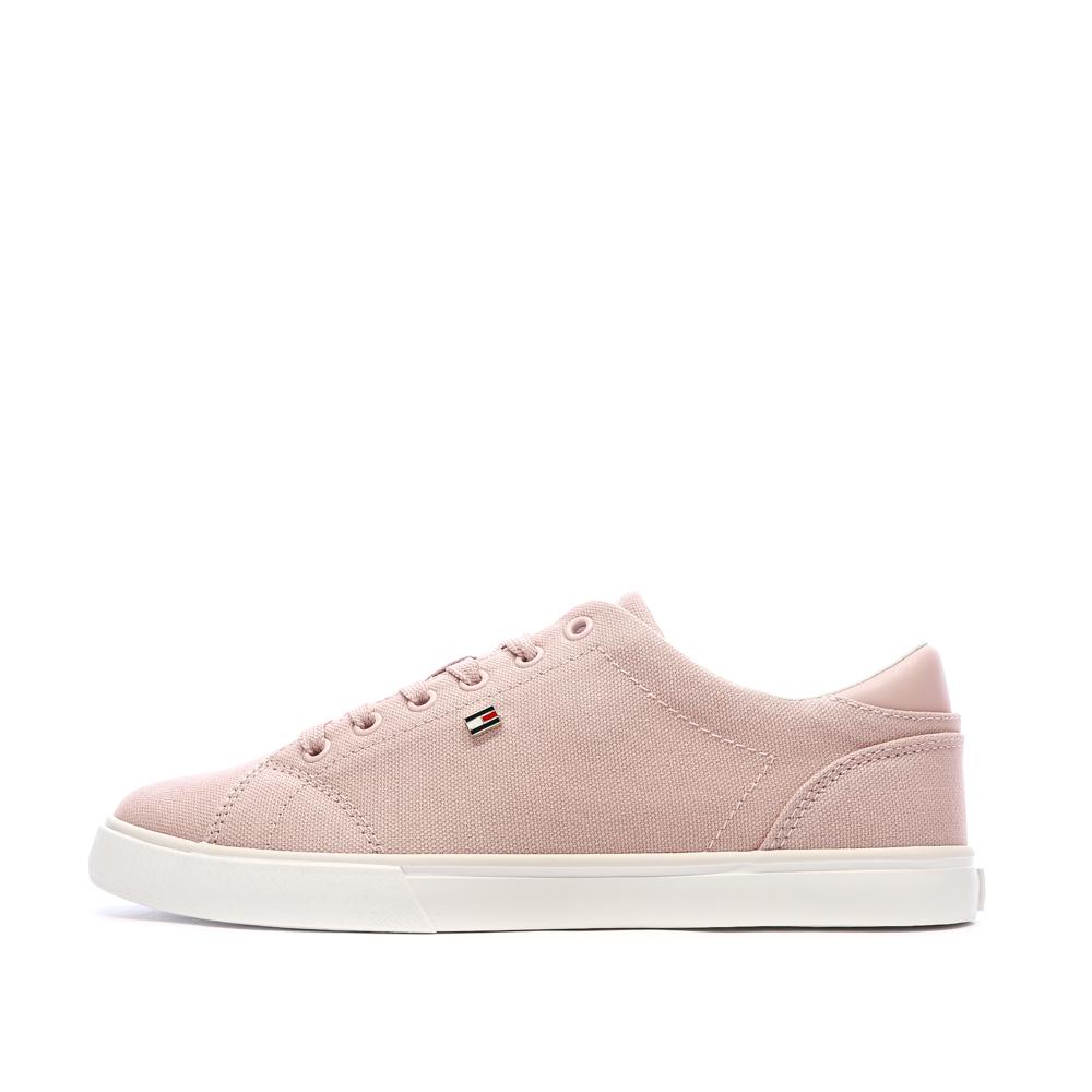 Baskets Rose Femme Tommy Hilfiger Th Low Profile pas cher