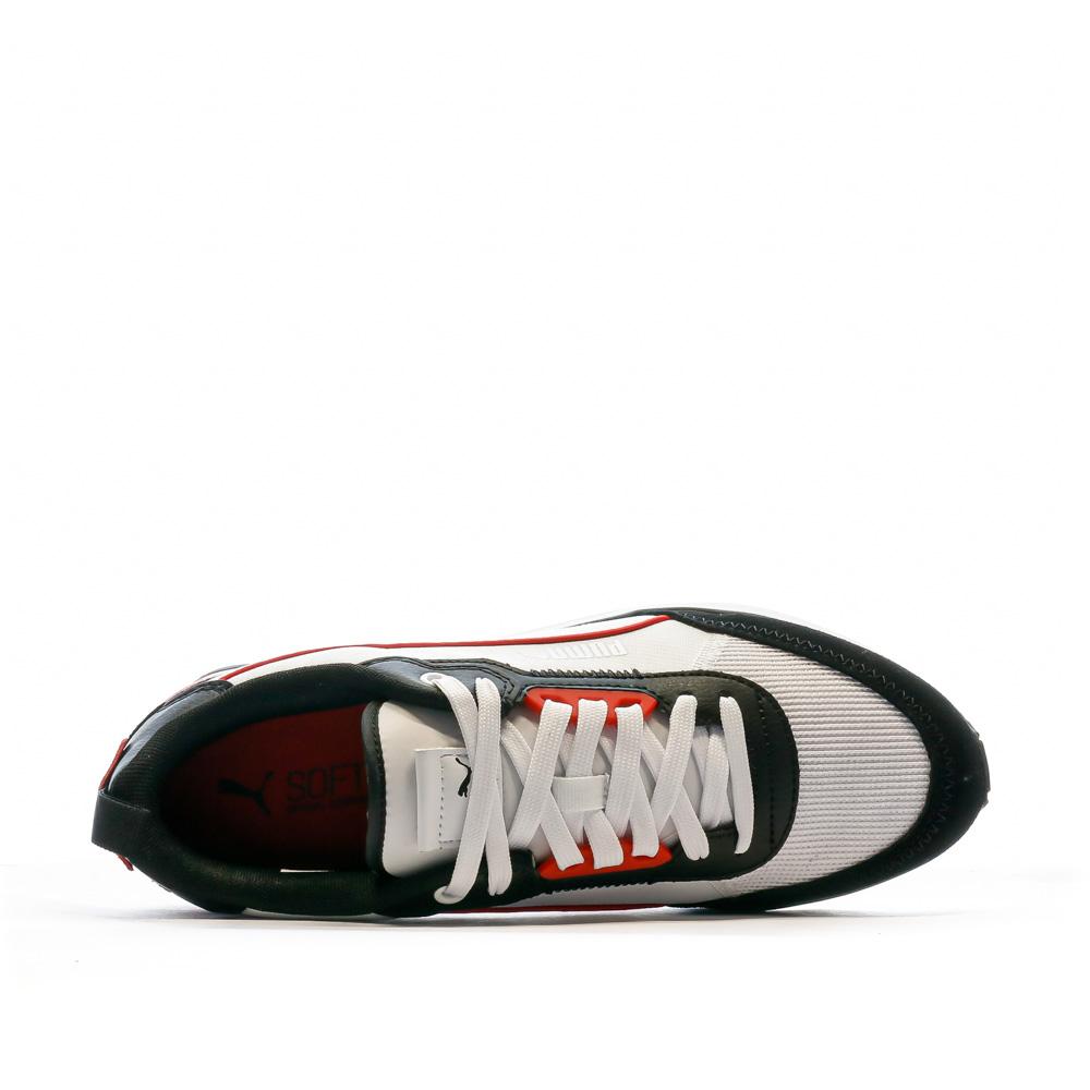 Baskets Blanches/Rouge Homme Puma Puma R22 vue 4