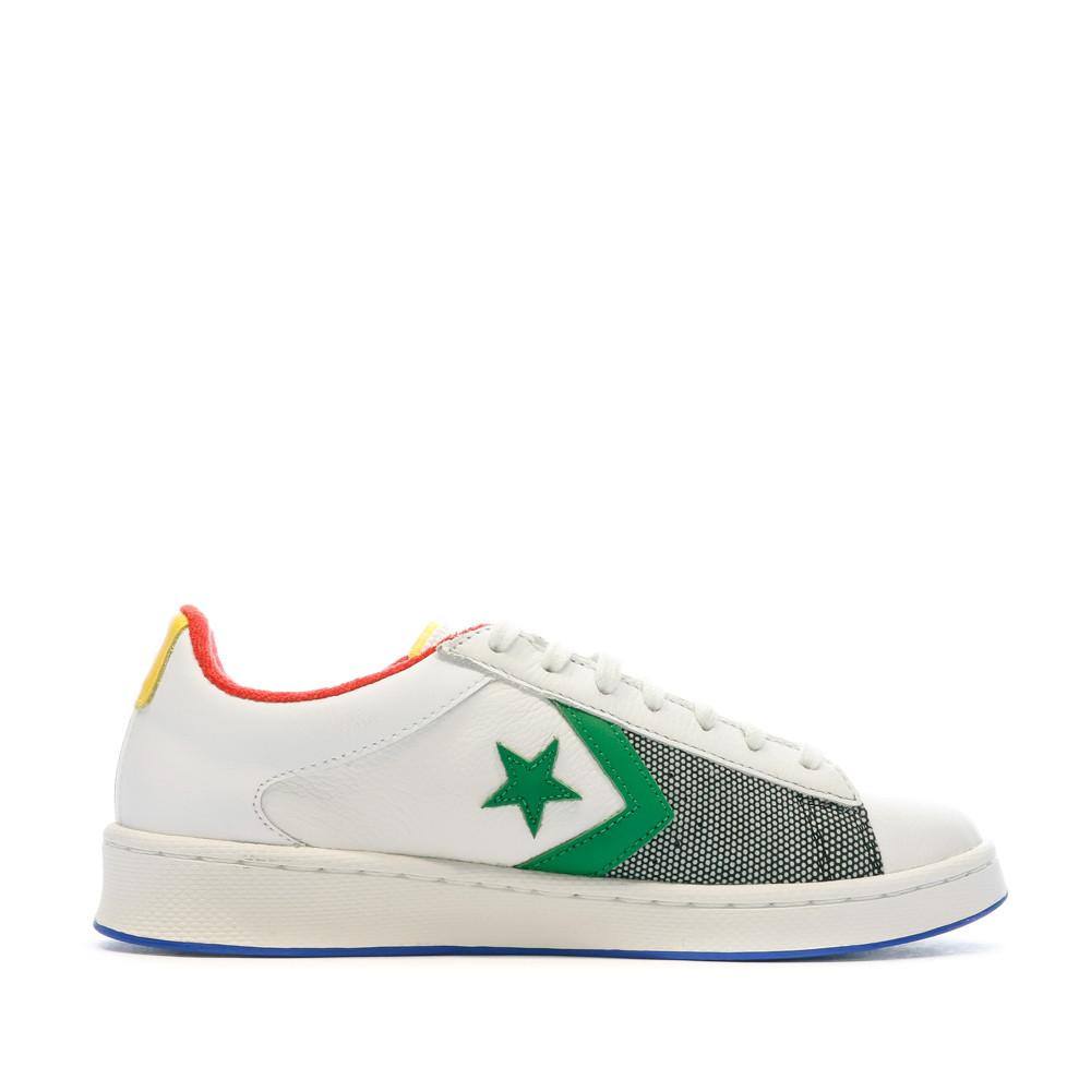 Baskets Blanches Homme Converse Pro Leather vue 2