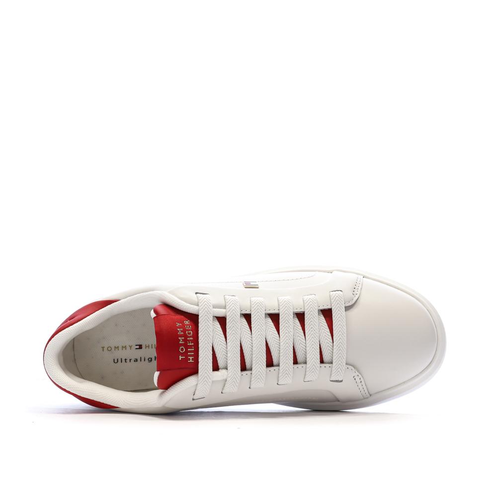 Baskets Blanches/Rouges Femme Tommy Hilfiger Icon vue 4