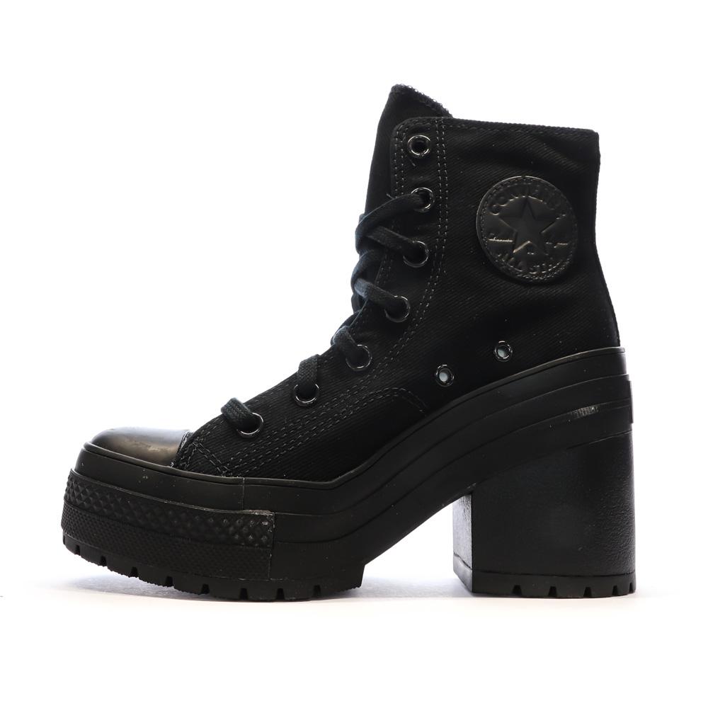 Baskets Noires Femme Converse Chuck 70 De Luxe Heel pas cher