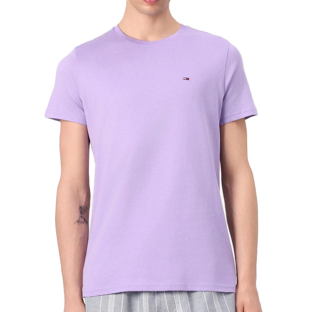 T-shirt Violet Homme Tommy Hilfiger Jersey pas cher