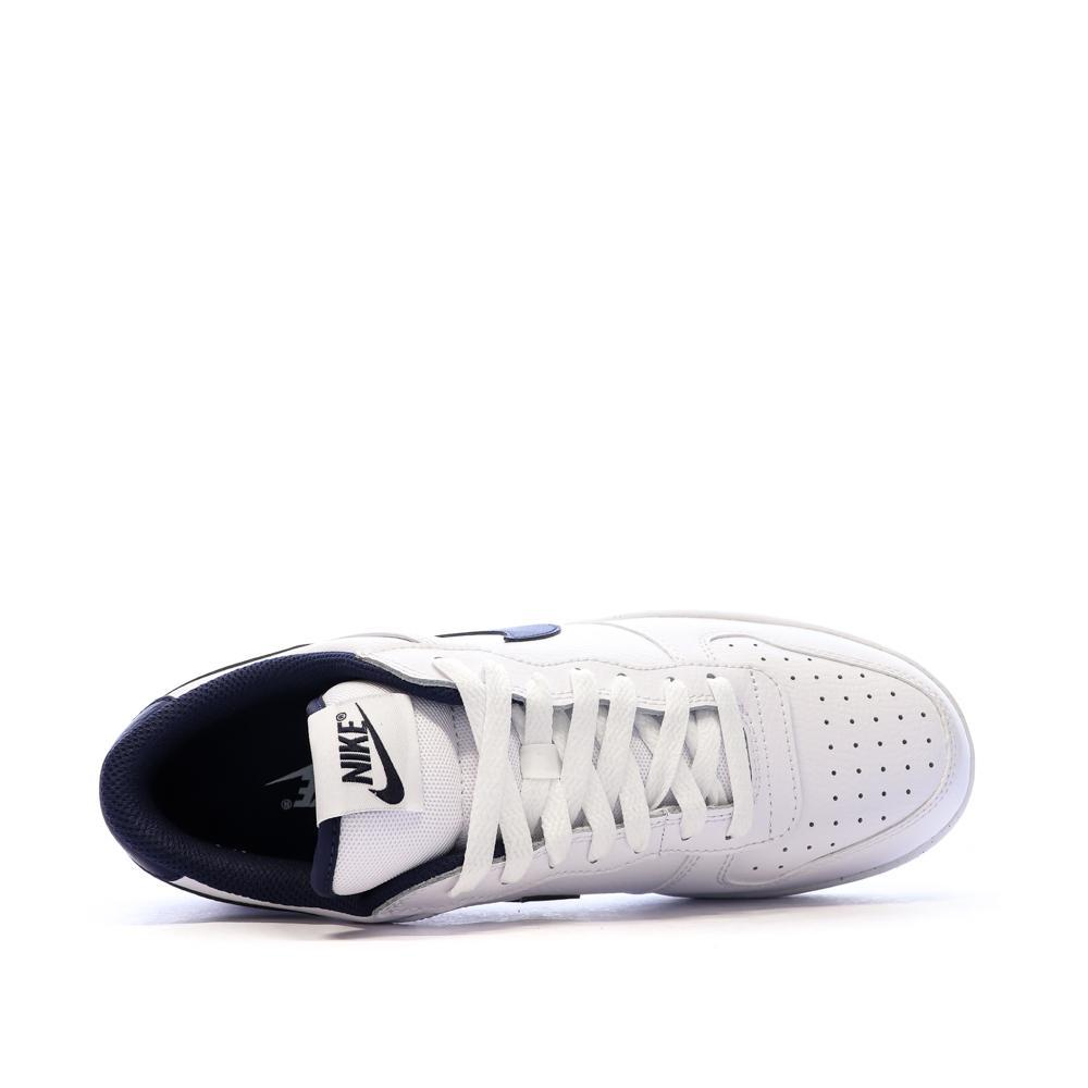 Baskets Blanches/Marines Homme Nike Big Nike Low vue 5