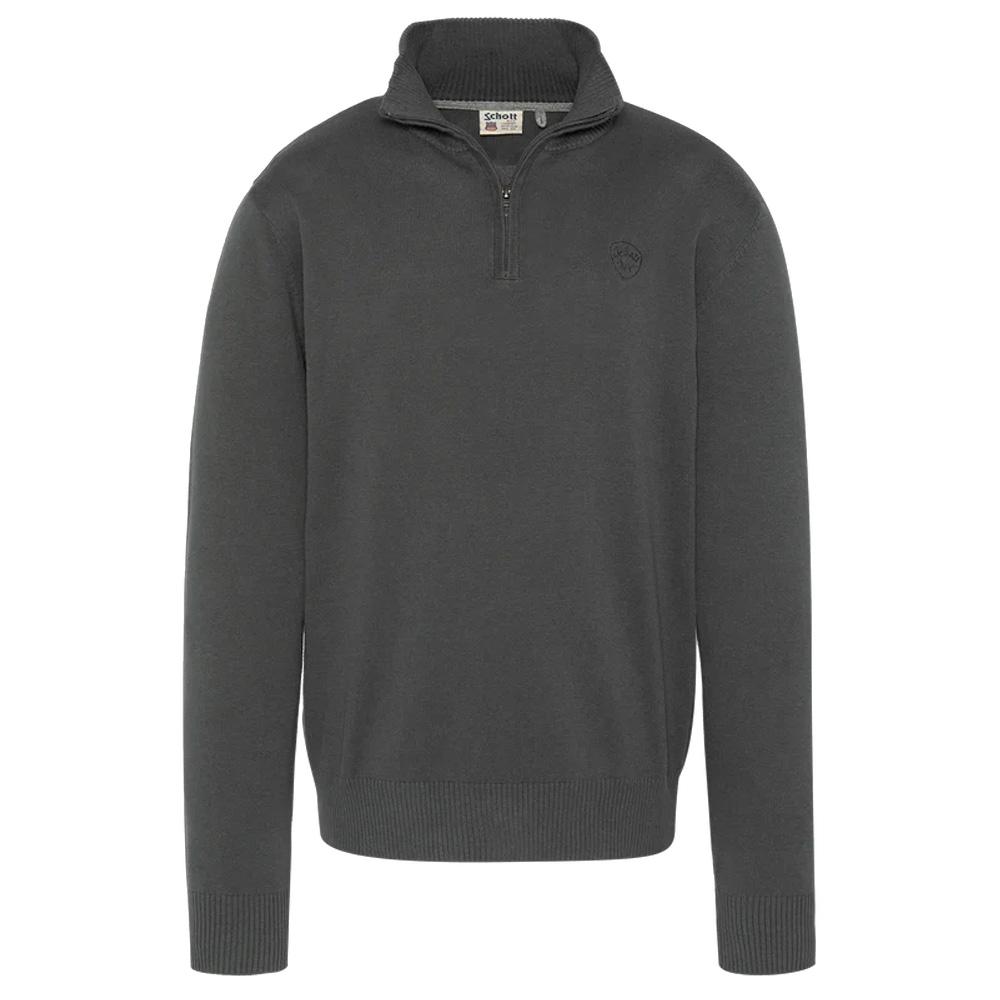 Pullover Anthrazitgrau Mann Schott PLB127 günstig