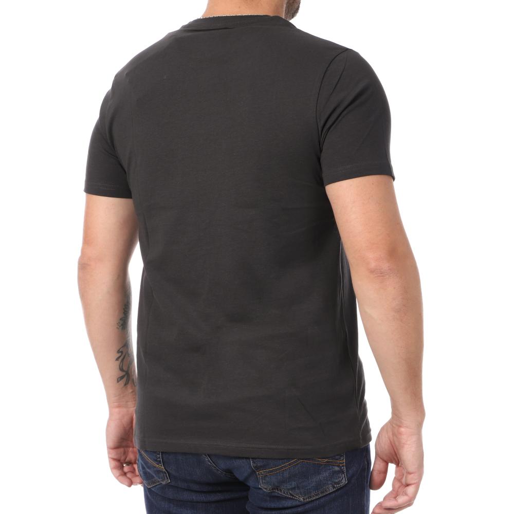 T-shirt Noir/Orange Homme Von Dutch Aaron vue 2