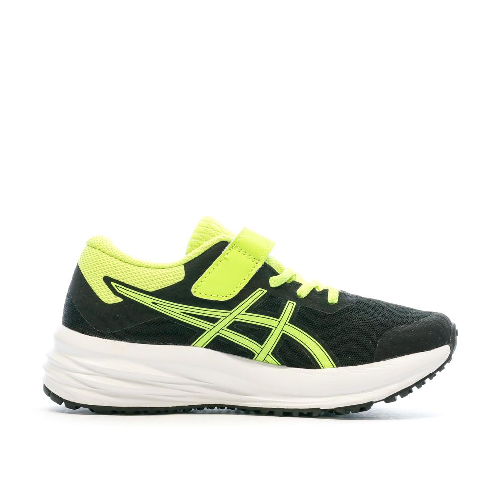 Baskets Noires/Jaunes Garçon Asics Patriot 12 Ps vue 2