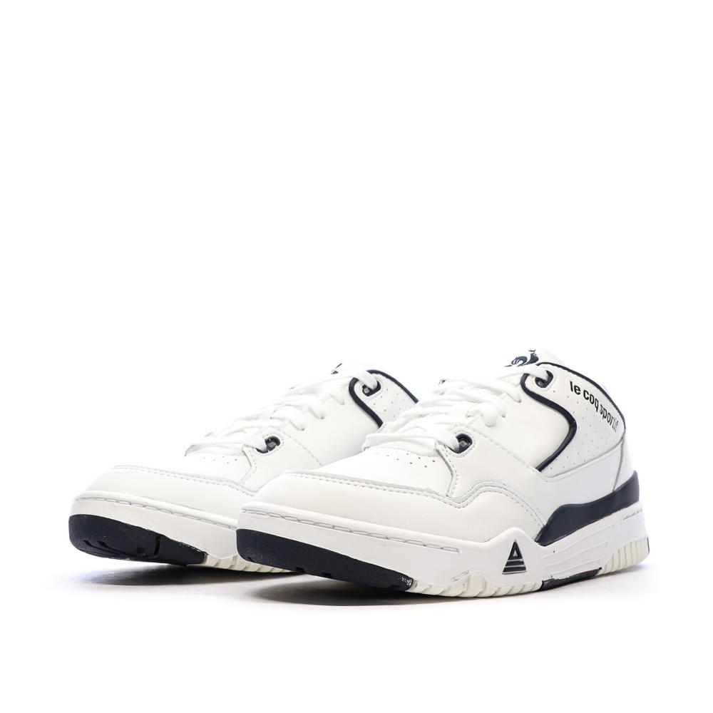 Baskets Blanches/Marine Homme Le Coq Sportif T1000 vue 6