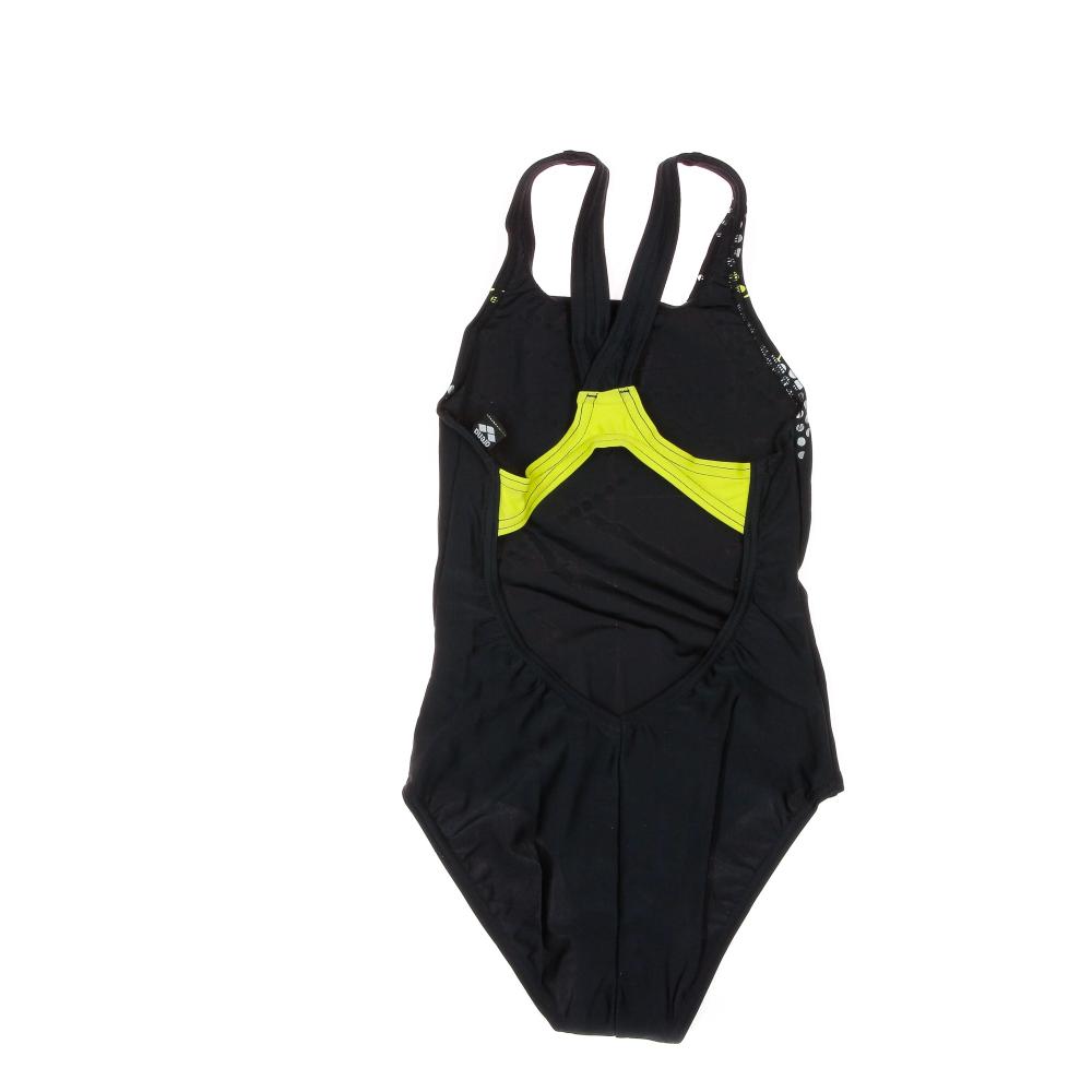 Maillot de bain 1 pièce noir fille Arena Glimmer vue 2