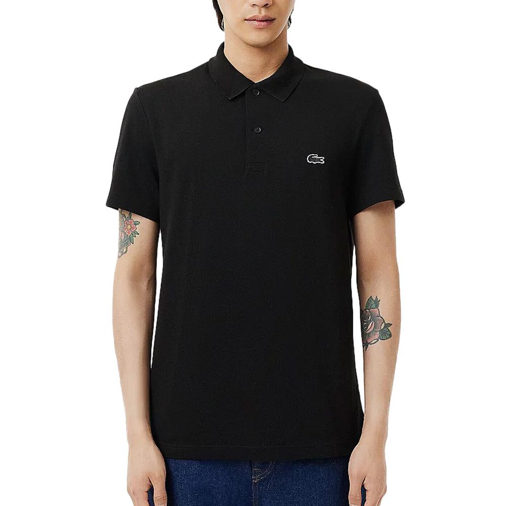 Polo Noir Homme Lacoste Mela pas cher
