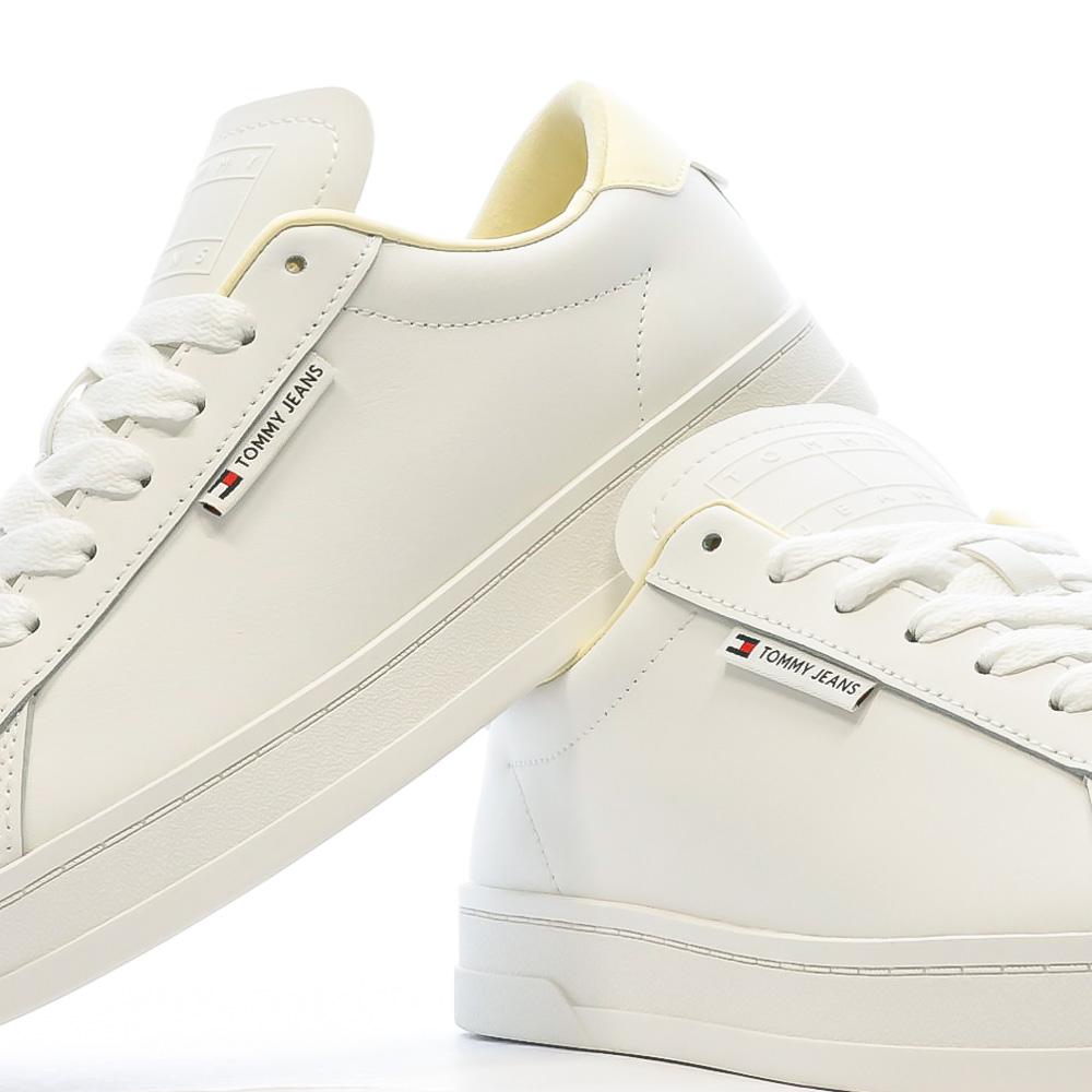 Baskets Blanc/Jaune Femme Tommy Hilfiger EN0EN02562 vue 7