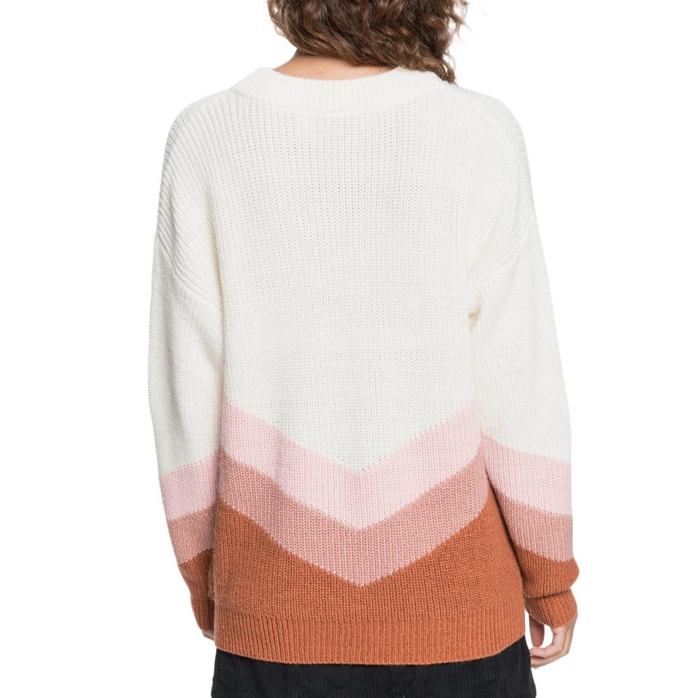 Pull Blanc/Rose Femme Roxy Open Door vue 2