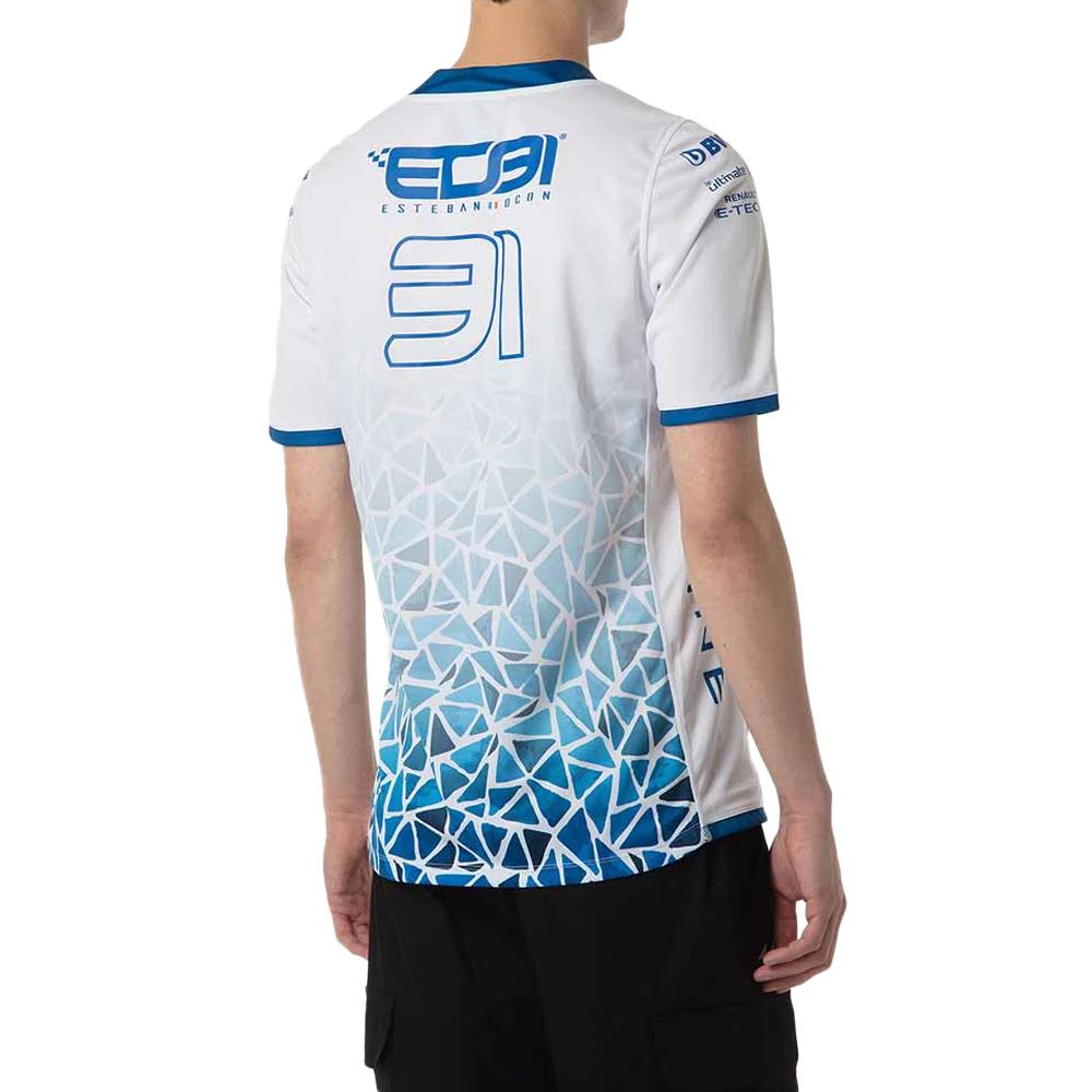Maillot Blanc/Turquoise Homme Kappa Kombat 2024 vue 2
