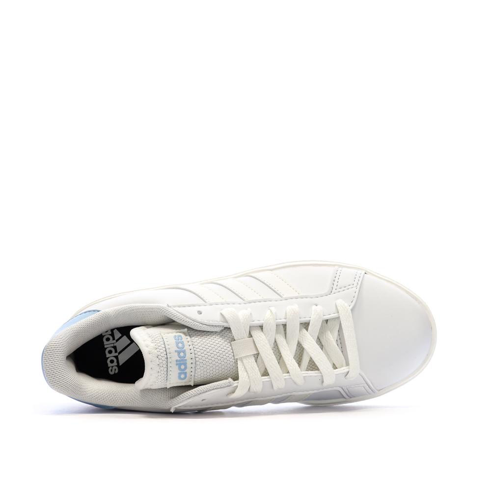 Baskets Blanc Femme Adidas Grand Court Base 2.0 vue 4
