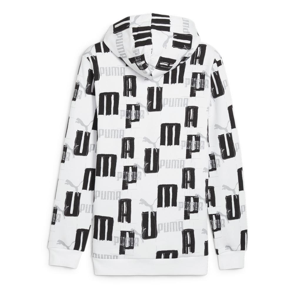 Sweat Banc/Noir Homme Puma Ess+ Logo vue 2