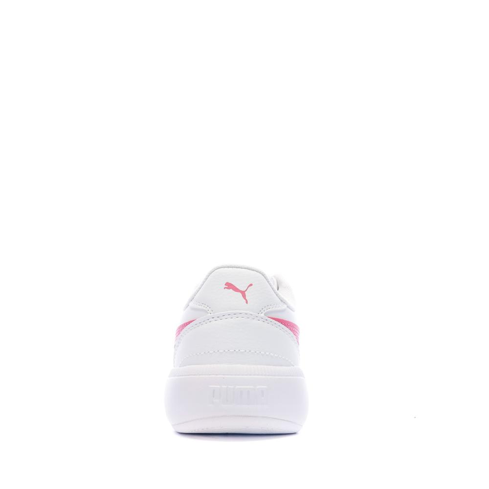 Baskets Blanche/Rose Mixte Puma Tori Jr vue 3