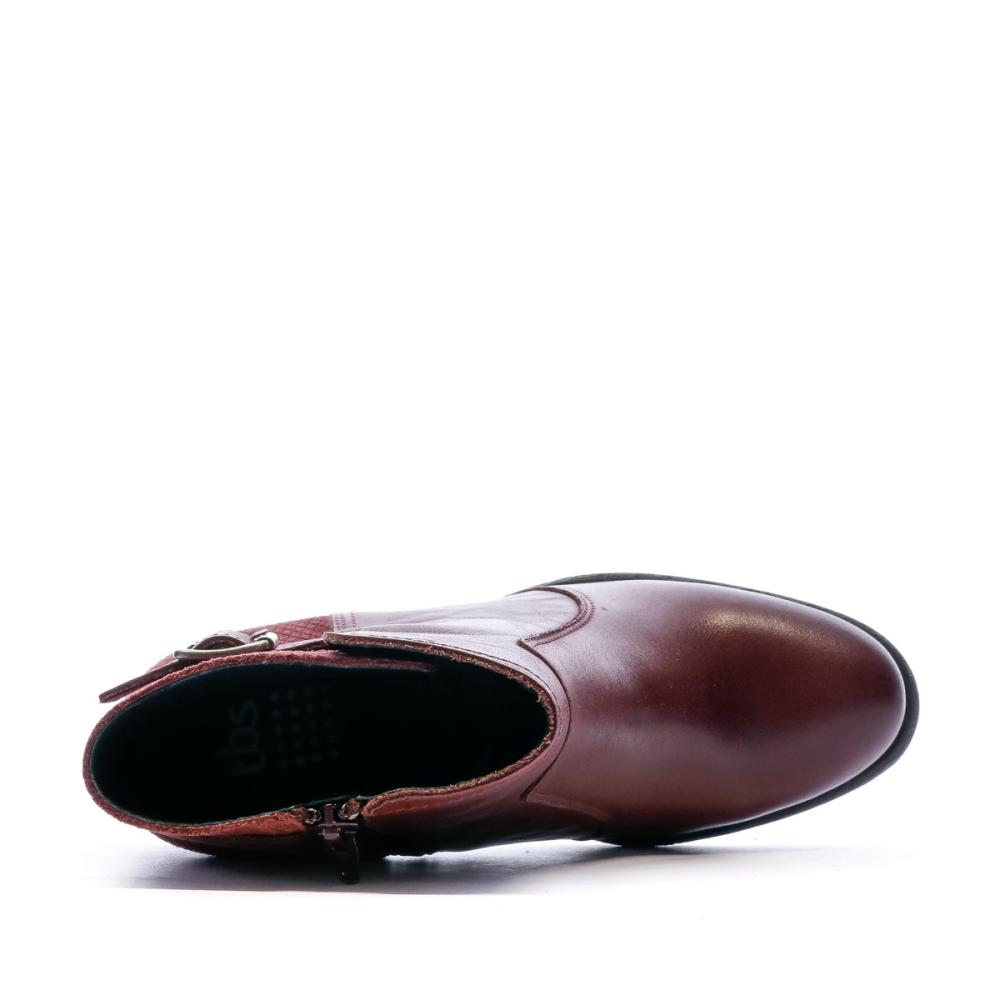 Bottines Bordeaux Femme TBS Corraly vue 4