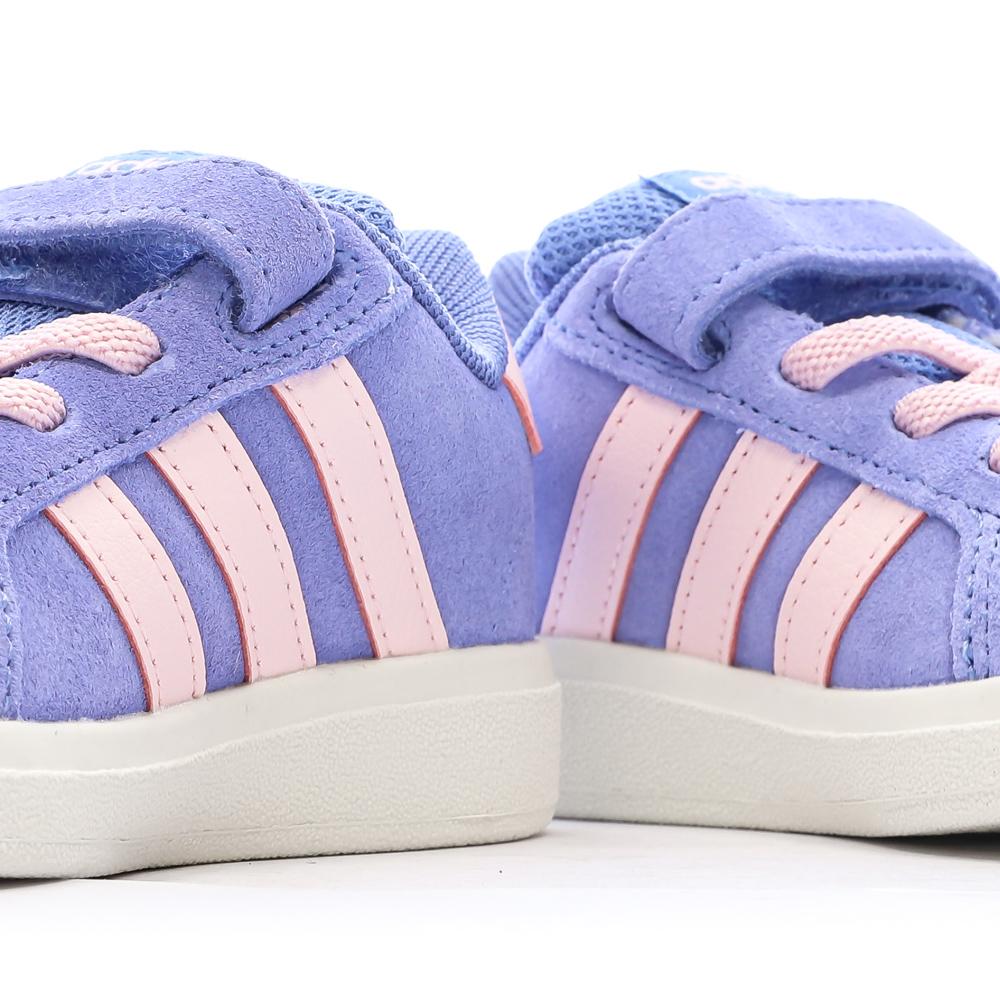 Baskets Violette/Rose Fille Adidas Grand Court vue 7