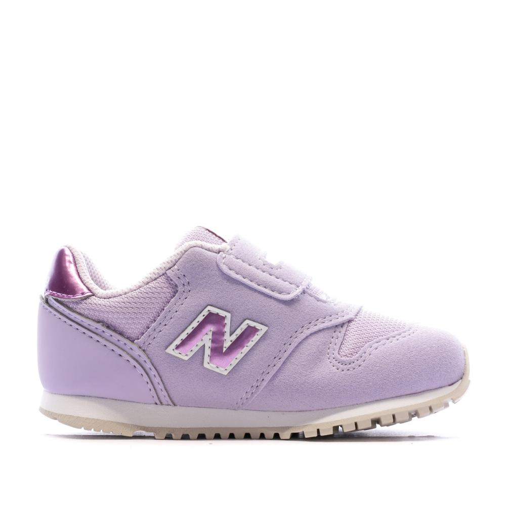 Baskets Mauves Fille New Balance IZ373 vue 2