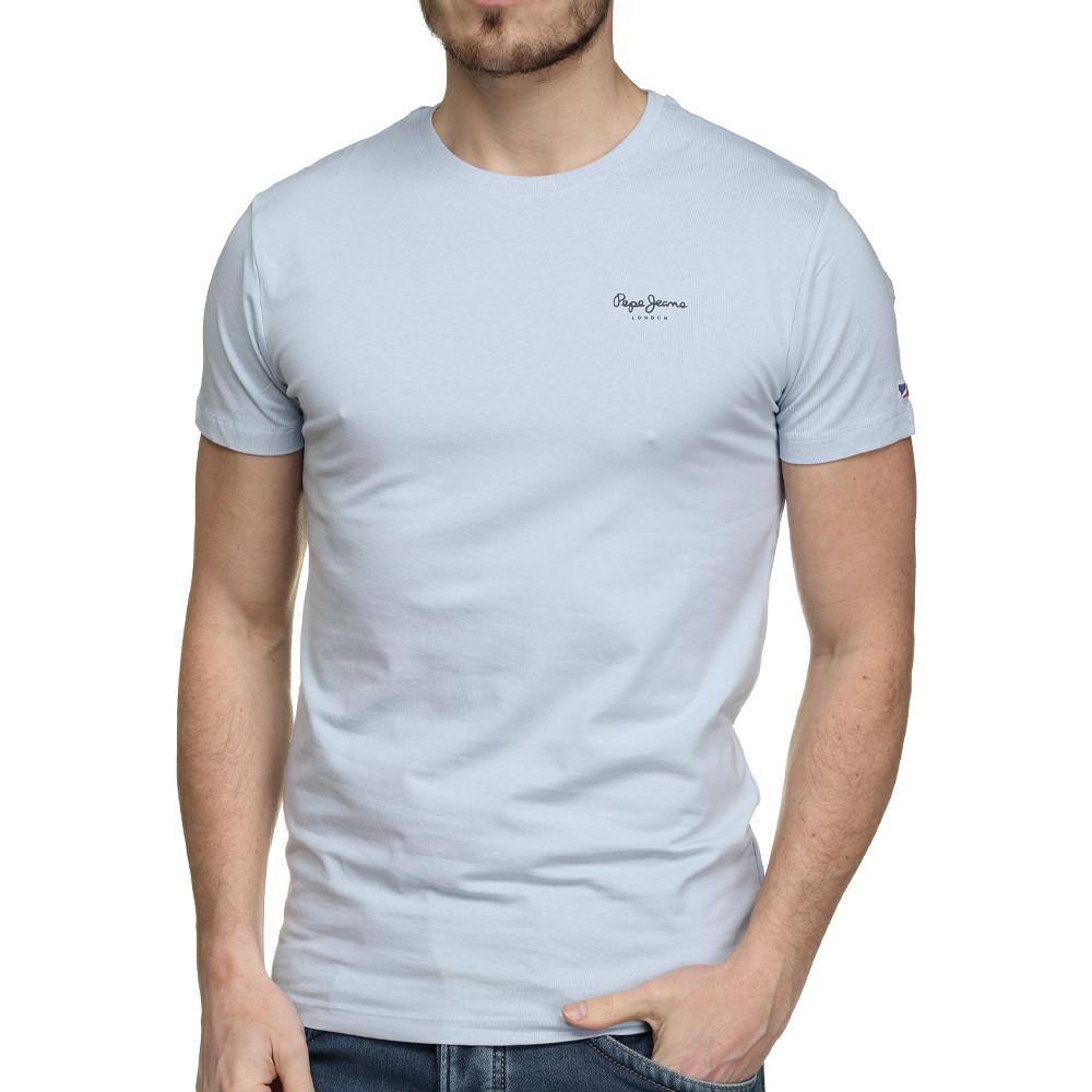 T-shirt Bleu Clair Homme Pepe Jeans Jack pas cher