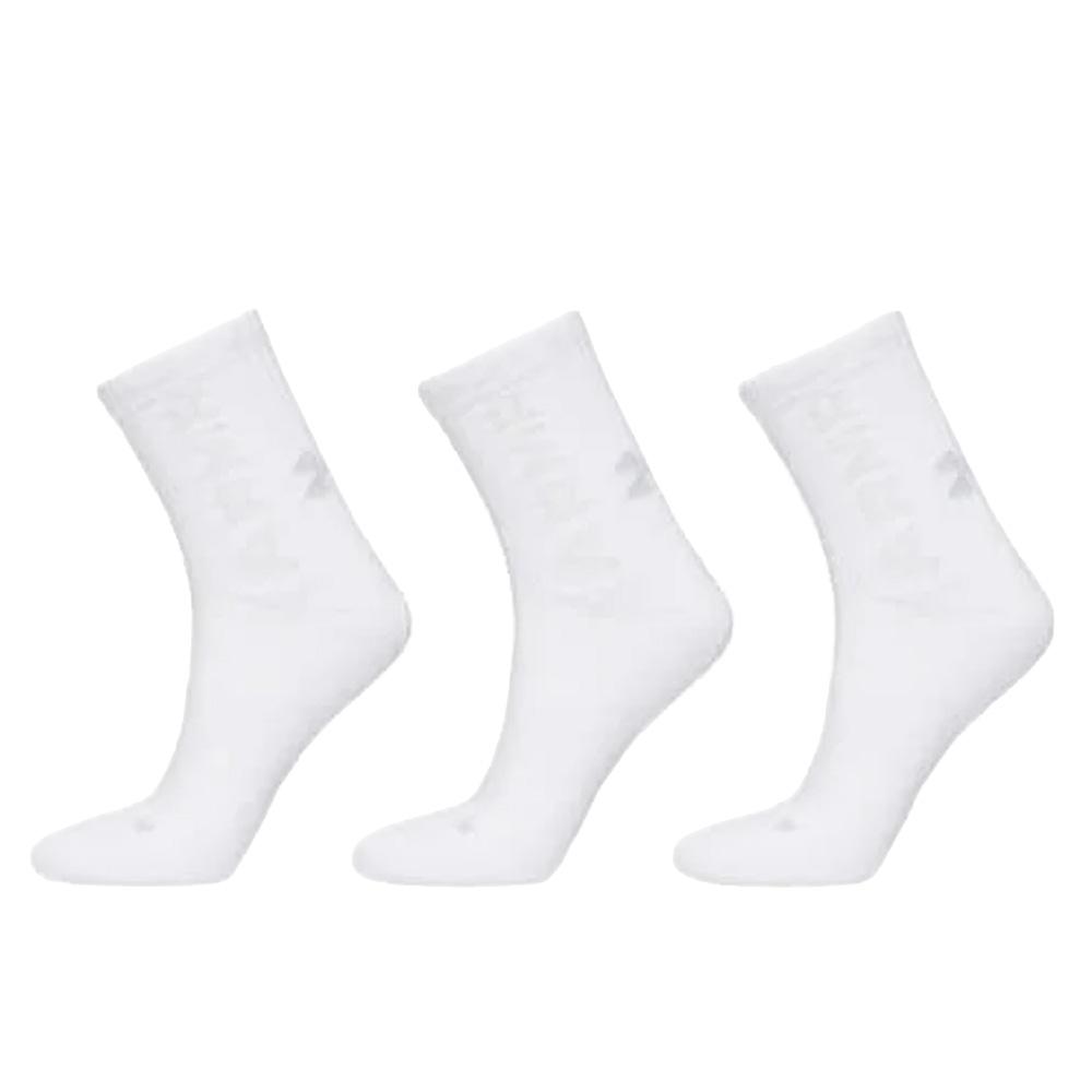 3 Paar weiße Under Armour Mid-Crew-Socken für Herren günstig