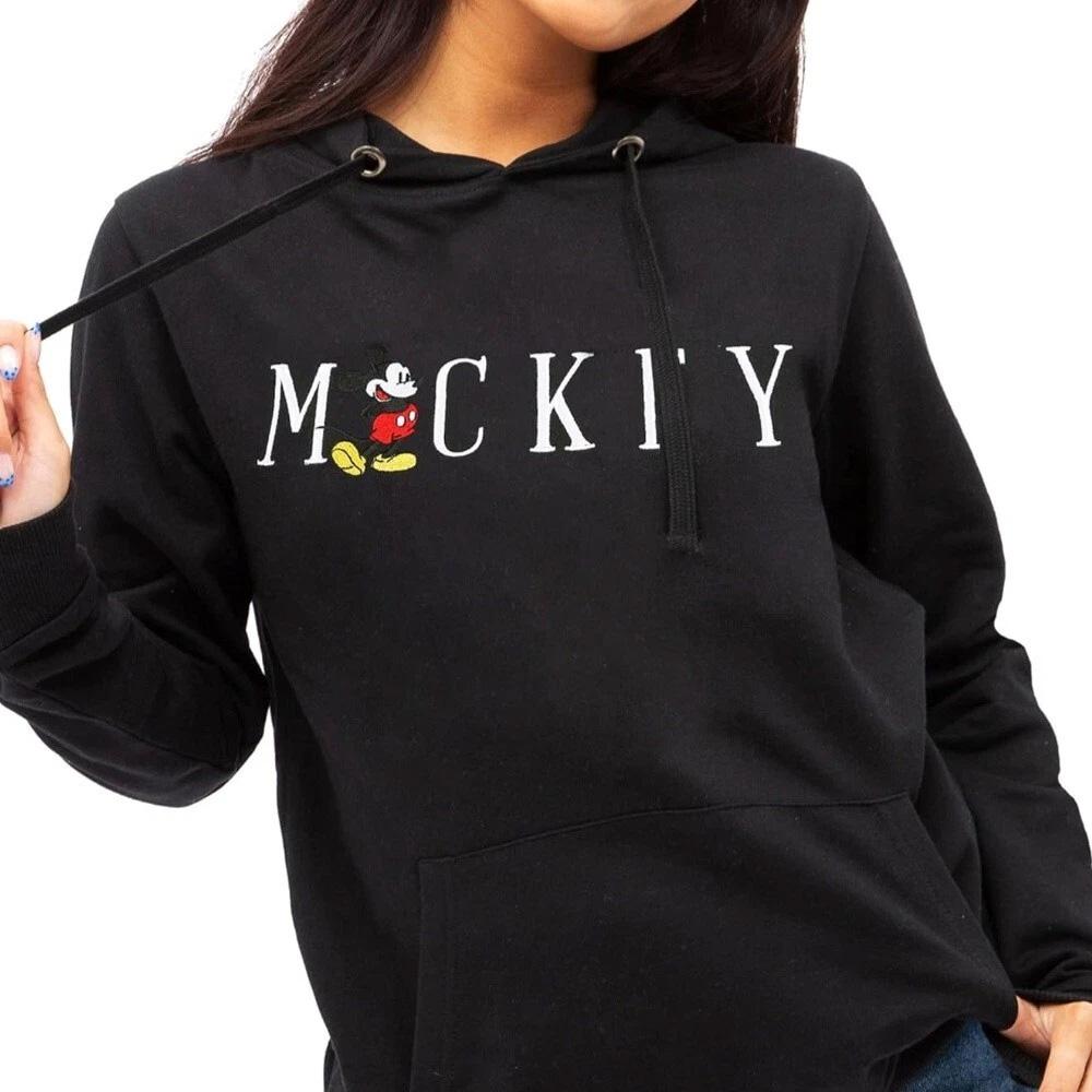 Sweat à Capuche Noir Femme Disney MickeyHood vue 2