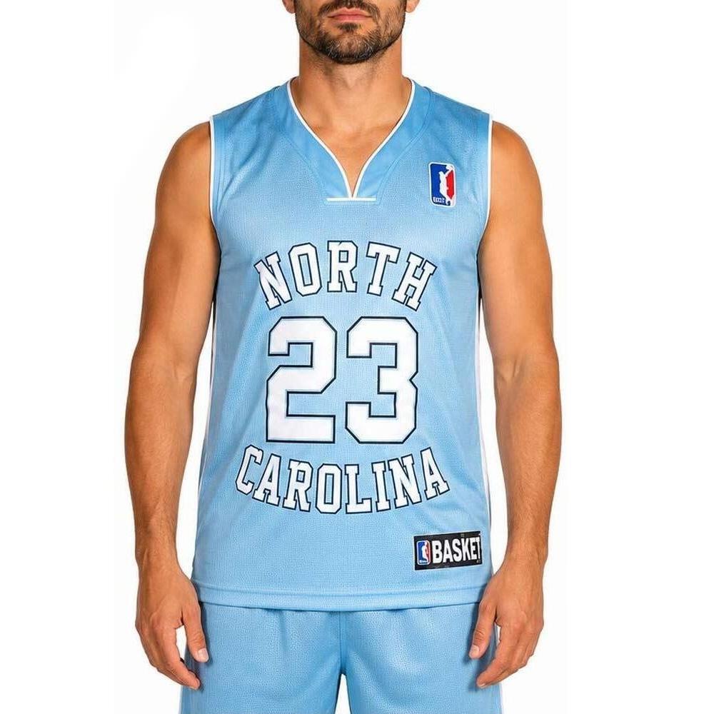 Miami Maillot de basketball Bleu Homme Sport Zone North Carolina pas cher