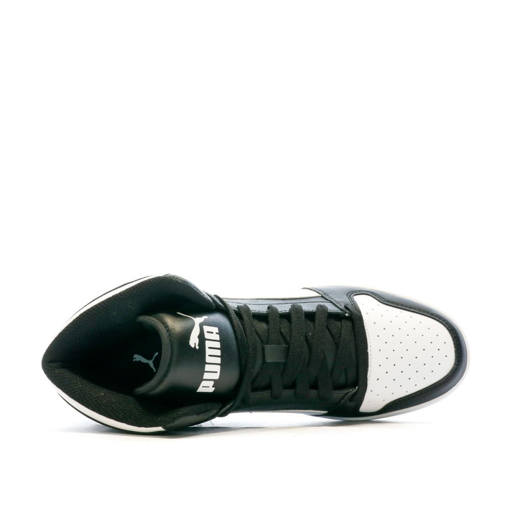 Baskets Noires/Blanches Homme Puma Rebound vue 4