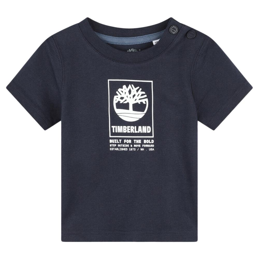 T-shirt Marine Bébé Timberland T60100 pas cher