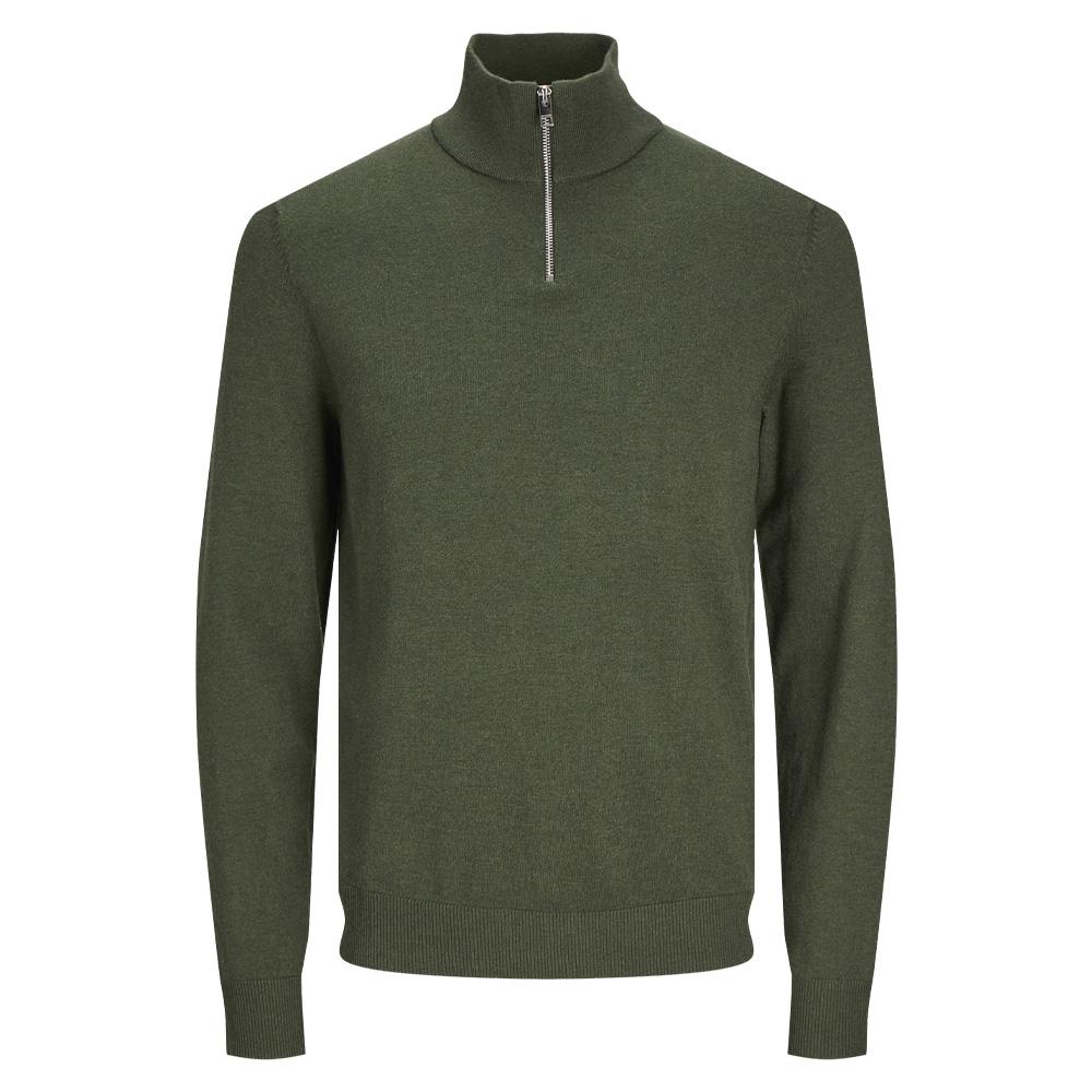 Pull Kaki Homme Jack & Jones Hemil vue 3