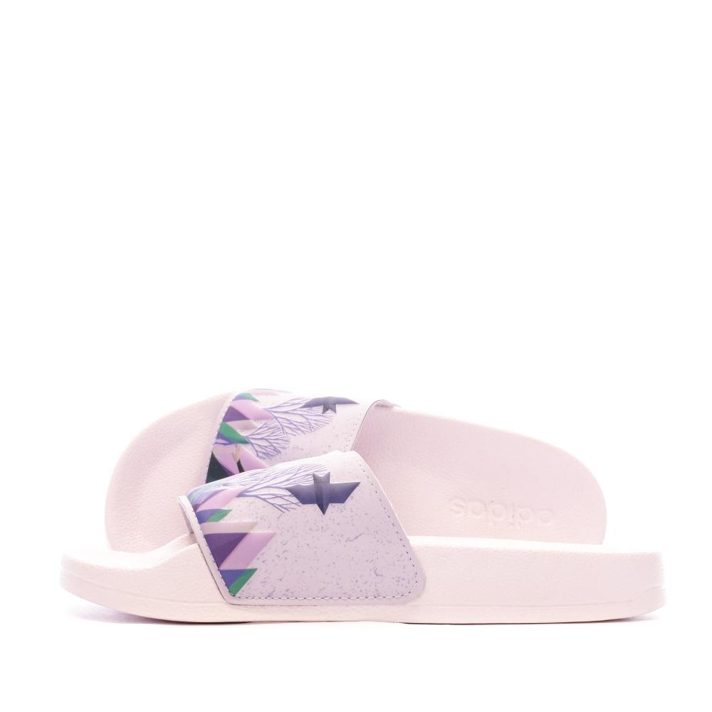 Claquettes Violettes Fille Adidas Adilette Shower Frozen K pas cher