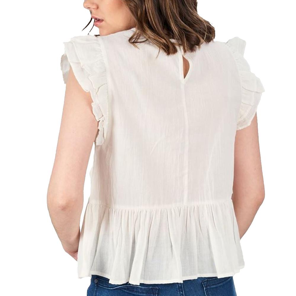 Blouse Écru Femme Deeluxe Ildya vue 2