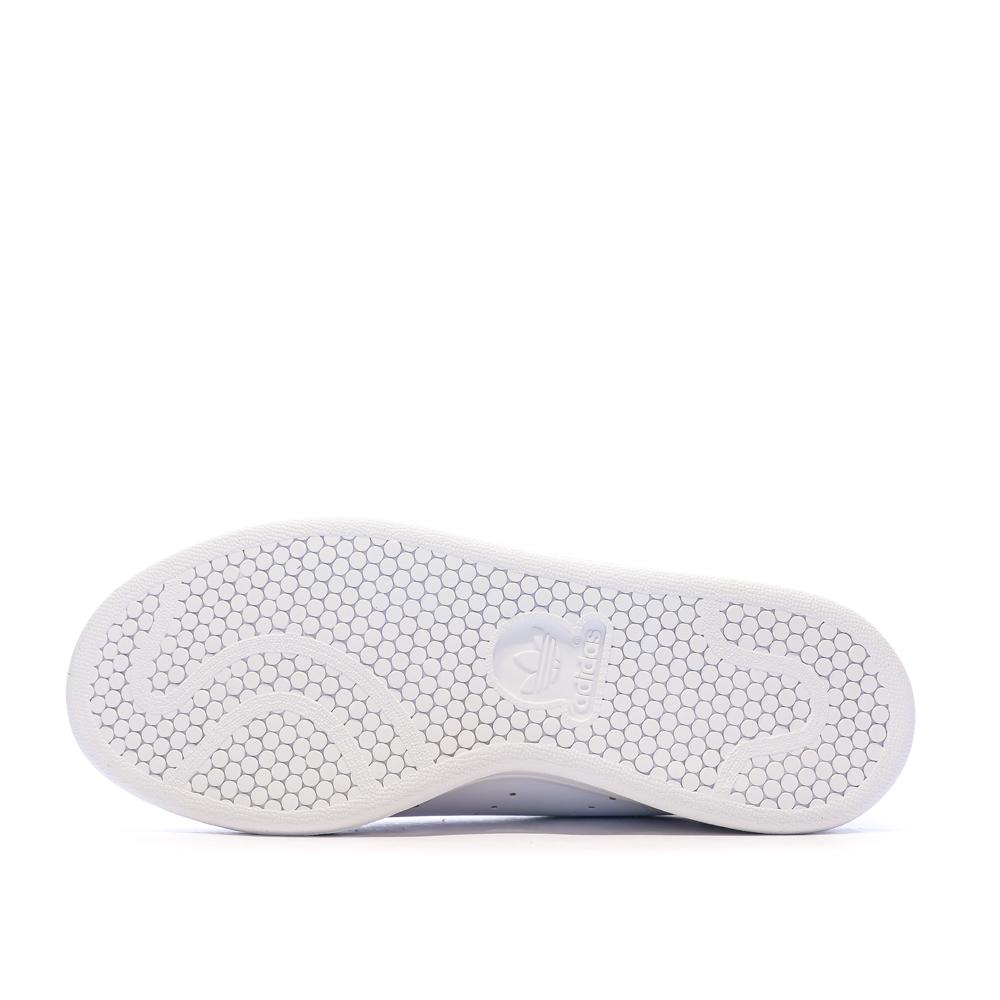 Stan Smith Blanc/Vert Mixte Adidas vue 5