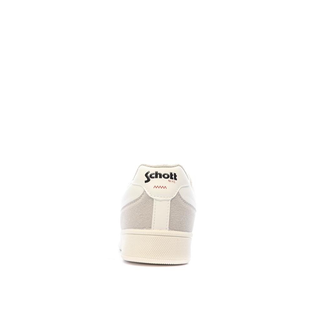 Baskets Blanc Homme Schott Titan vue 3