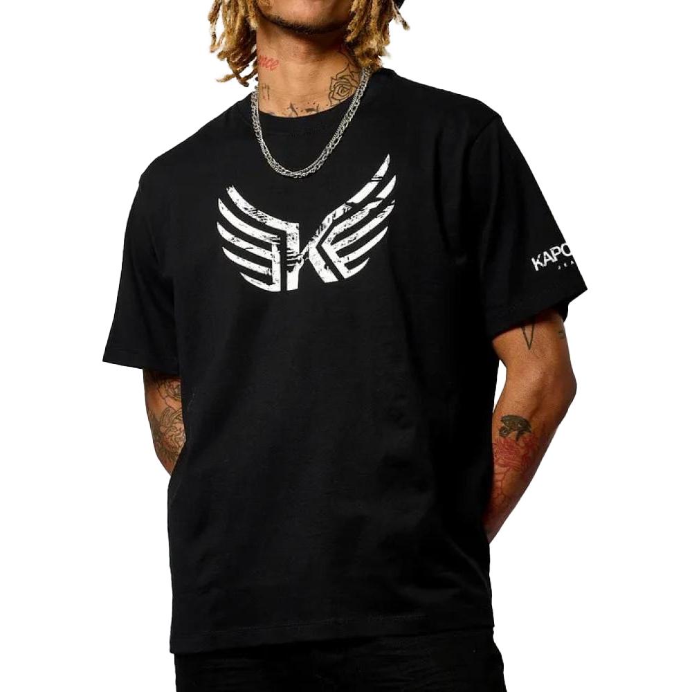 T-Shirt Noir Homme Kaporal JACKH pas cher