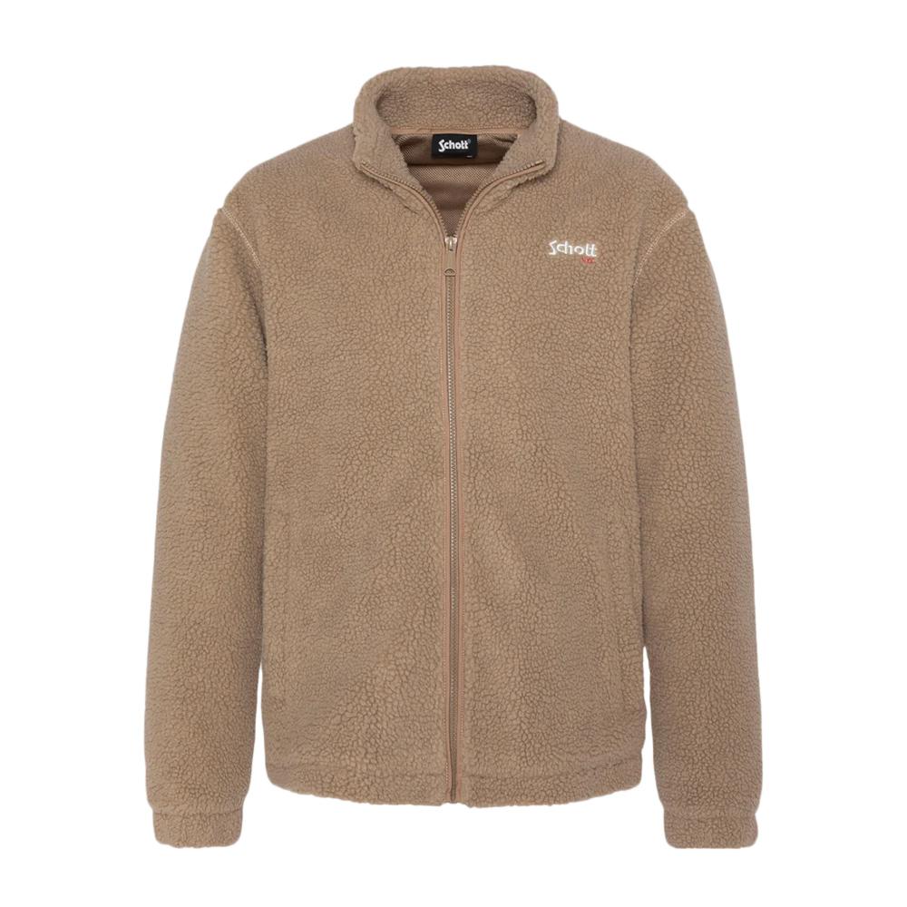 Veste Sherpa Beige Homme Schott Sherpa PLARTIC pas cher