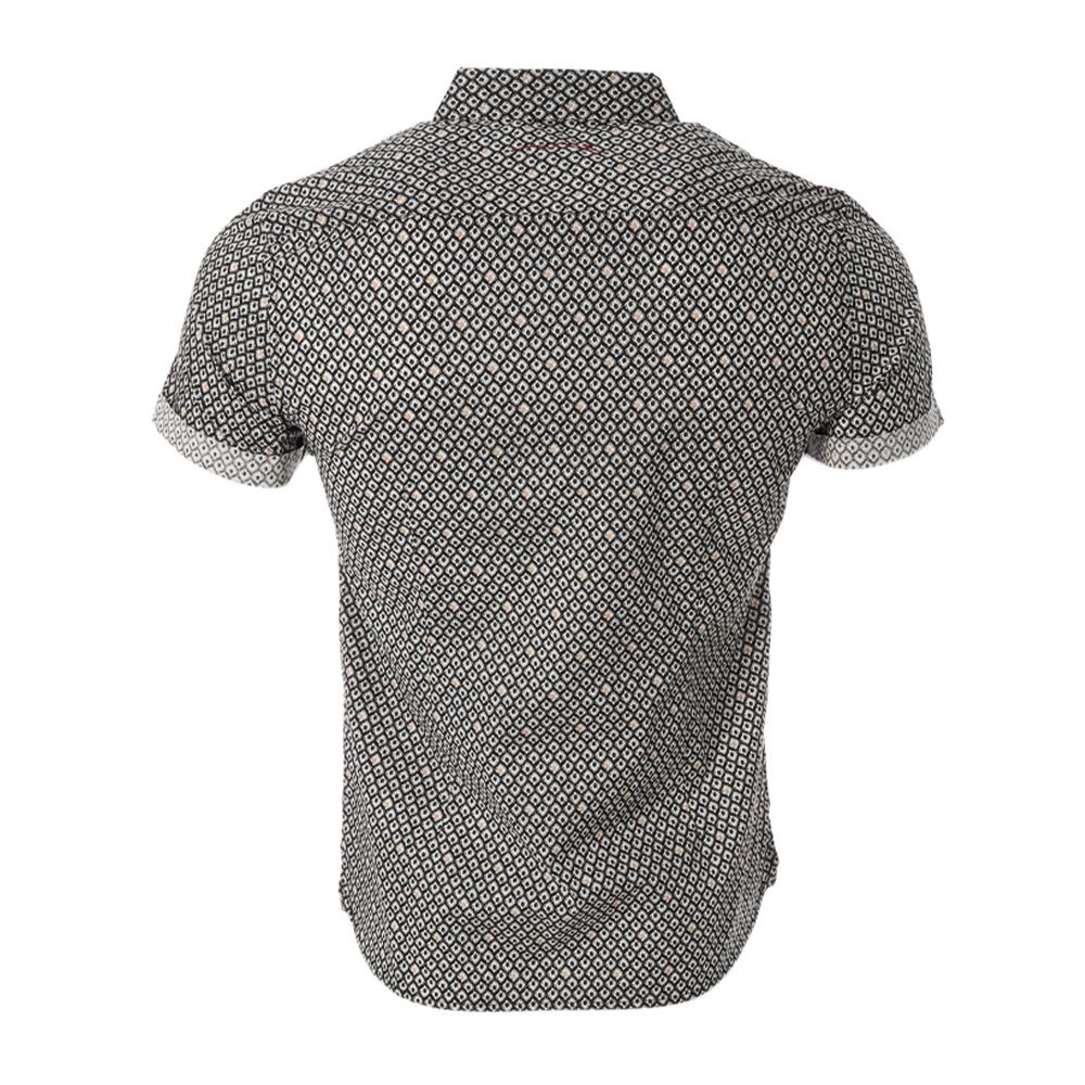 Chemise Noire à Motifs Homme Teddy Smith Cut Mc 10711556D vue 2
