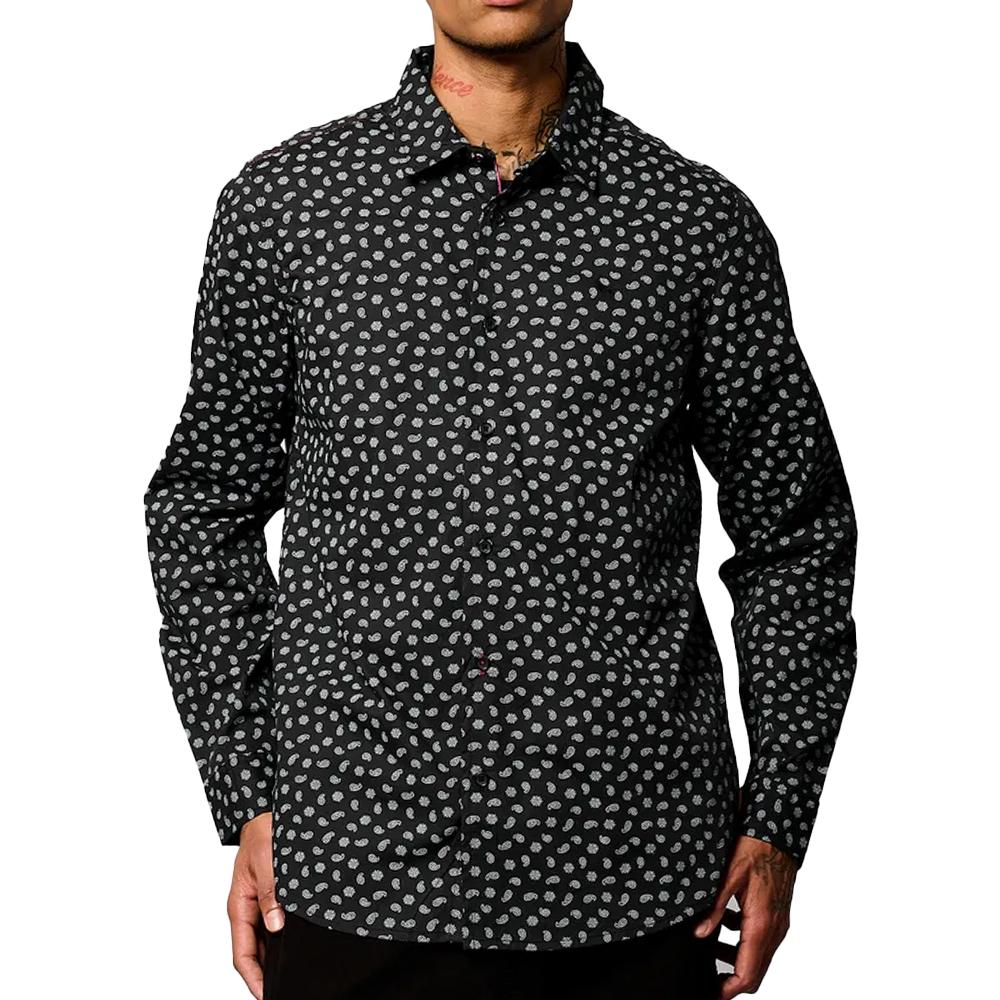 Chemise Noire Homme Kaporal BAYUN pas cher